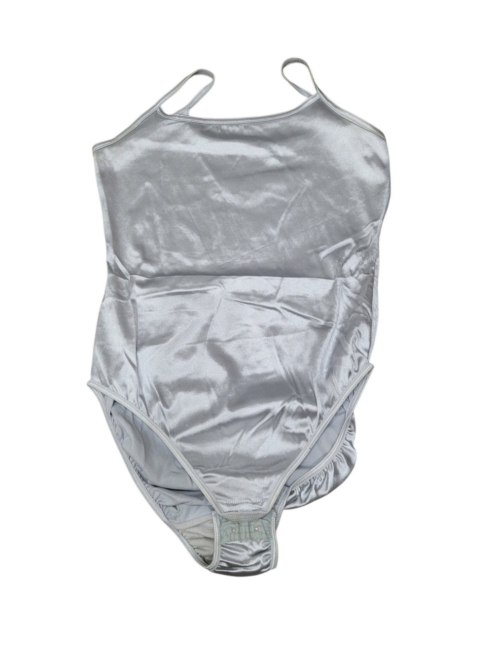 Vintage Mark & Spencer Silver Shinny Bodysuit Made in UK Size: Small